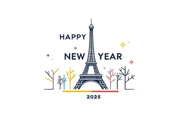 2018 Happy New Year USA grunge template. Raster copy.
