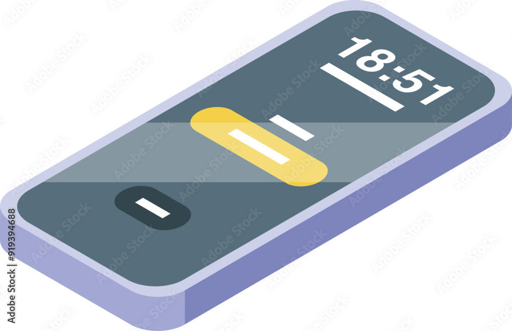 Poster smartphone is showing audio recording application interface with play and record buttons