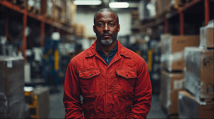 Professional Warehouse Worker Portraits | Diverse Team of Skilled Laborers in Industrial Setting | Stock Photos for Business & Marketing