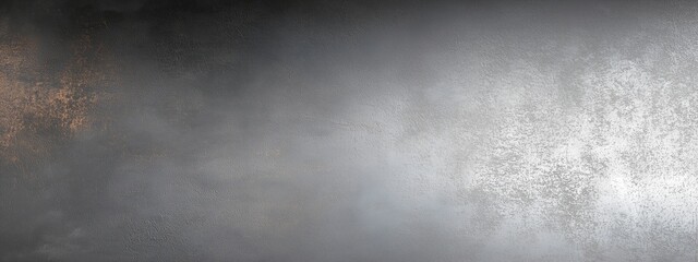 Brushed metal surface background with light gradient. Industrial steel texture with scratches. Background  for banner with copy space.