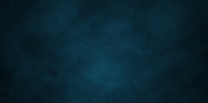 dark blue watercolor grunge paper textrue. stone marble wall concrete old wall texture dark concept in backdrop. vector art, illustration, wall textrue, space view.	