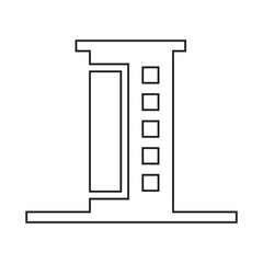 Building icon. Isolated on white background . EPS 10/AI