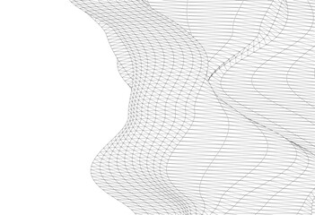 abstract linear design vector drawing