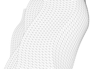 abstract linear design vector drawing