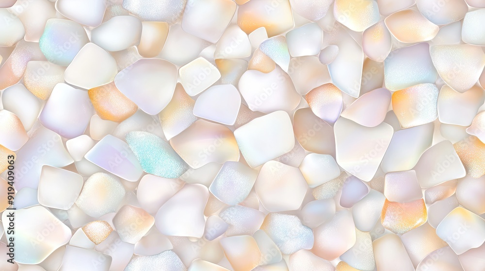 Poster delicate fragments of iridescent glass create a captivating seamless texture, reflecting light with 