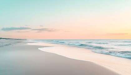 Fototapeta premium Serene Sunset on a Sandy Beach