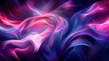 Obraz premium Abstract digital art with vibrant swirling colors and smooth flowing textures, creating an ethereal and dynamic visual experience.