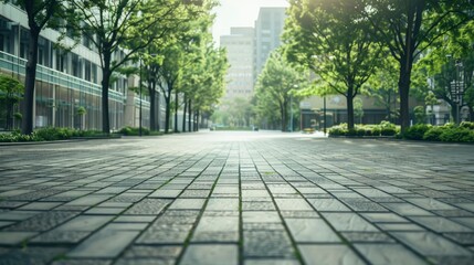 Fototapeta premium Urban agglomeration, empty ground, clean background, warm eyes, modernism, realism, flat angle shot, head-up, masterpiece, ultra high definition, with generative ai