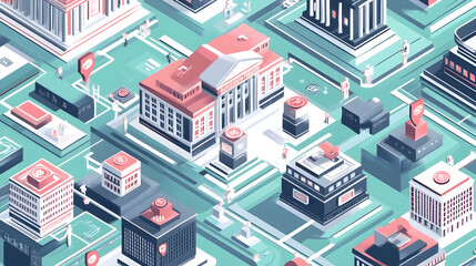 Fototapeta premium Decentralized Finance Ecosystem -