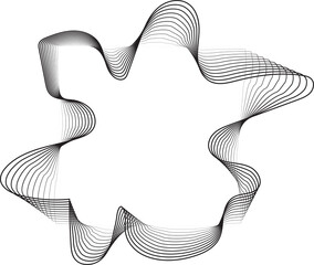 Square line gradient blend with liquid shape, digital, voice, equalizer