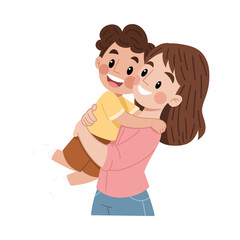 Heartwarming Father’s Day Illustration: Celebrating the Bond between Father and Child