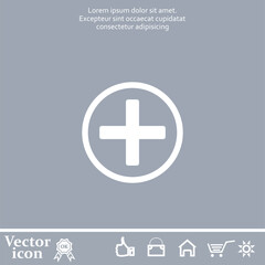 Obraz premium Vector icon of white color on a gray background