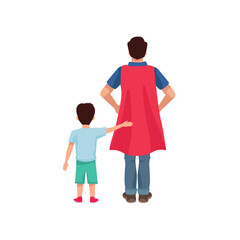 Heartwarming Father’s Day Illustration: Celebrating the Bond between Father and Child