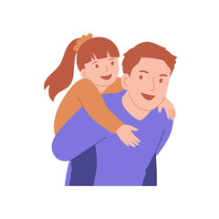 Heartwarming Father’s Day Illustration: Celebrating the Bond between Father and Child