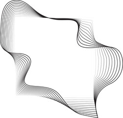 Square line gradient blend with liquid shape, digital, voice, equalizer