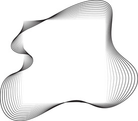 Square line gradient blend with liquid shape, digital, voice, equalizer