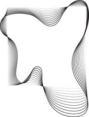 Square line gradient blend with liquid shape, digital, voice, equalizer