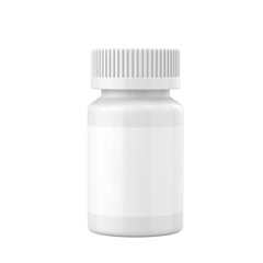 Medicine bottle 3D render for mockup