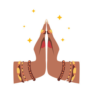 namaste hands gesture