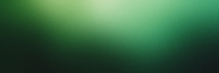 Green gradient blurred background with grain texture, minimalistic noisy banner