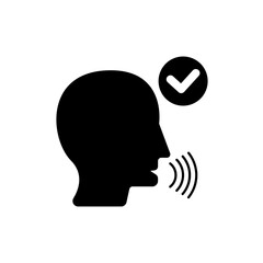 speak concept line icon. Simple element illustration. speak concept outline symbol design.