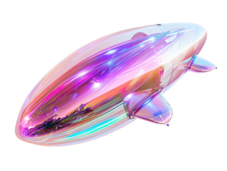 Unidentified Flying Object (UFO), Unidentified Aerial Phenomena (UAP), inform teardrop. Strange object may come from outer space or contain unexpected technology