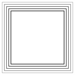 Fototapeta premium Square gradient frame blended line effect. Decoration for technology