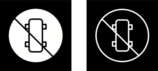 No Skating Vector Icon