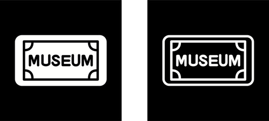 Museum Tag Vector Icon