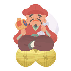 大黒様の手書きイラスト