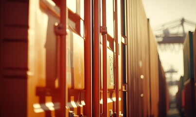 Cargo Containers at a Port