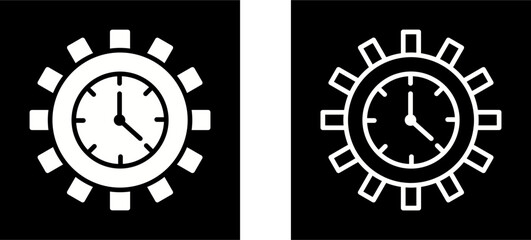 Fototapeta premium Time Optimization Vector Icon