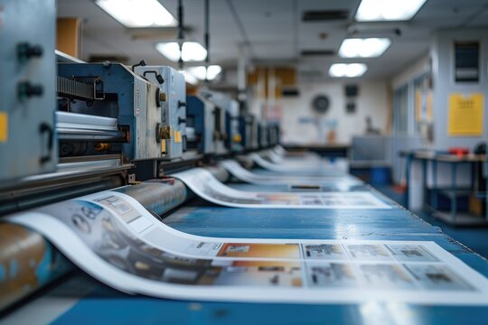 Workspace with prepress tools, files, and equipment set up for preparing a print job