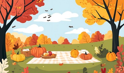 Autumn Picnic in the Park