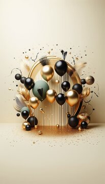 background with ballons