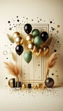 background with balloons