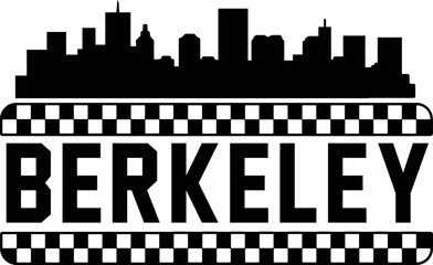 Berkeley California Skyline Vector