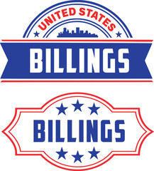 Billings Montana Vector Set