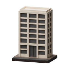 Office building 3d illustration