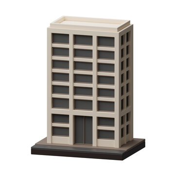 Office building 3d illustration