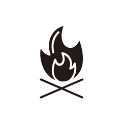 hiking icon design glyph style