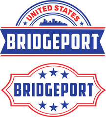 Bridgeport Connecticut Vector Set