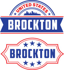 Brockton Massachusetts Vector Set