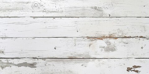 Weathered white wooden planks background. Shabby chic distressed wood texture. Image for backdrop, banner with copy space and wallpaper.