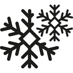 Obraz premium Snow, Snowflake, Christmas, New Year. Vector Icon