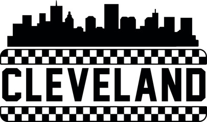 Cleveland Ohio Skyline Vector