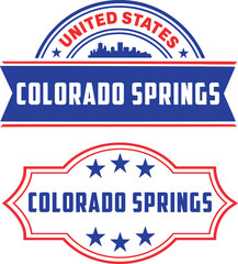 Colorado Springs Vector Set