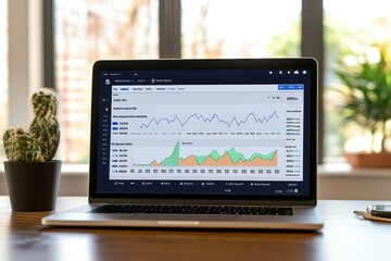 Fototapeta premium Comprehensive Seller Analytics Dashboard: Advanced Performance Insights and Global Sales Data Visualization in E-commerce Marketplace