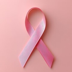 Soft Pink Ribbon for Breast Cancer Awareness