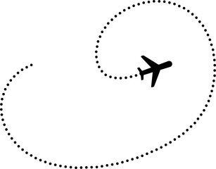 Airplane routes, travel, flight paths